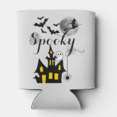 Spuk Haus Flying Hexe Spooky Halloween Dosenkühler (Rückseite)