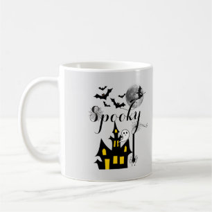 Spuk Haus Flying Hexe Spooky Halloween Kaffeetasse