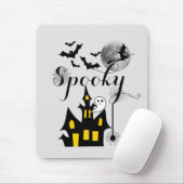Spuk Haus Flying Hexe Spooky Halloween Mousepad (Mit Mouse)