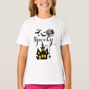 Spuk Haus Flying Hexe Spooky Halloween T-Shirt