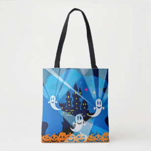 Spuk Haus, Geist und Kürbise Tasche