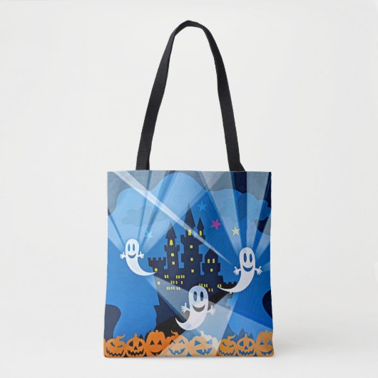 Spuk Haus, Geist und Pumpkins Tasche (Vorderseite)