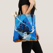 Spuk Haus, Geist und Pumpkins Tasche (Von Nahem)