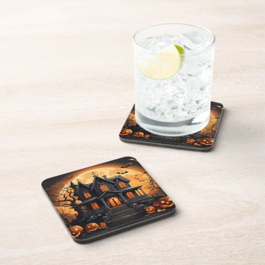 Spuk Haus Getränkeuntersetzer (Rechte Seite)