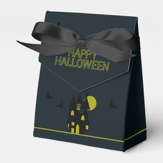 Spuk Haus, glückliches Halloween Geschenkschachtel (Vorderseite)