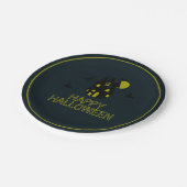 Spuk Haus, glückliches Halloween Pappteller (Schrägansicht)