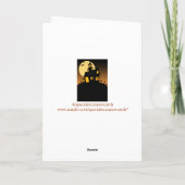 Spuk Haus Halloween danken Ihnen zu kardieren Dankeskarte (Rückseite)