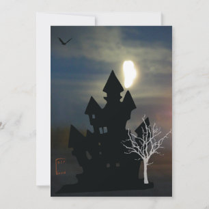 Spuk Haus Halloween Einladung