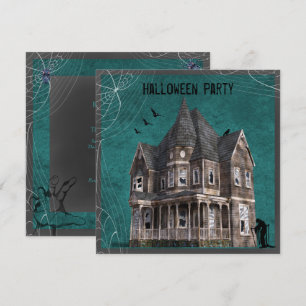 Spuk Haus Halloween Einladung