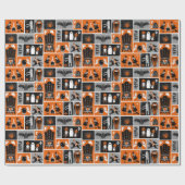 Spuk Haus Halloween Geschenkpapier (Flach)