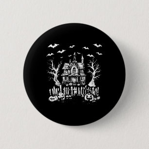 Spuk Haus Halloween Horror Kürbislaterne Spoo Button