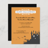 Spuk Haus-Halloween-Partyeinladung Einladung (Vorne/Hinten)