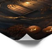 Spuk Haus - Halloween Spooky Gothic Poster (Ecke)