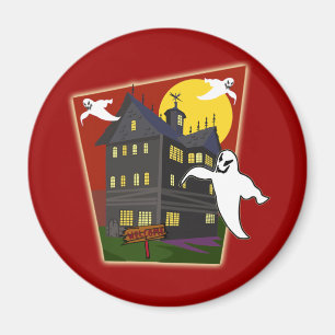 Spuk Haus-Halloween-T-Shirts, Hoodies, Tassen Magnet