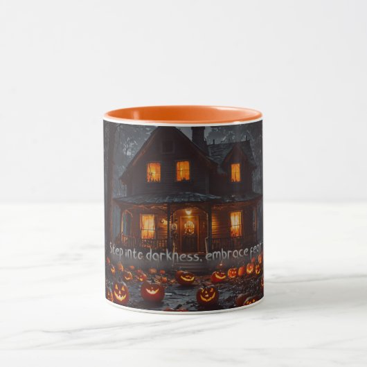 Spuk Haus - Halloween Tasse (Zentrum)