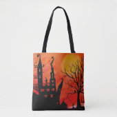 Spuk Haus Halloween Totbeutel Tasche (Vorderseite)