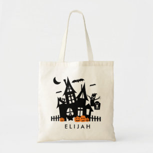 Spuk Haus Halloween Trick oder Treat Canvas Bag Tragetasche