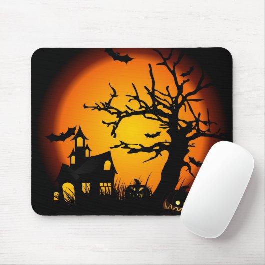 Spuk Haus Halloweens Mousepad (Mit Mouse)