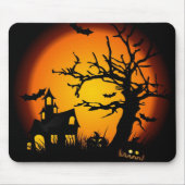 Spuk Haus Halloweens Mousepad (Vorne)