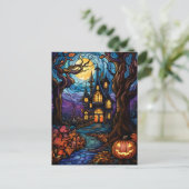 Spuk Haus im Glass Postkarte (Stehend Vorderseite)