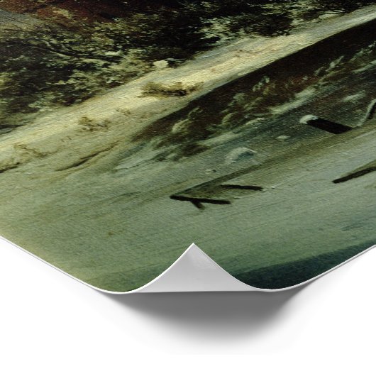 Spuk Haus im Schnee, 1848 Poster (Ecke)