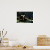 Spuk Haus im Schnee, 1848 Poster (Küche)