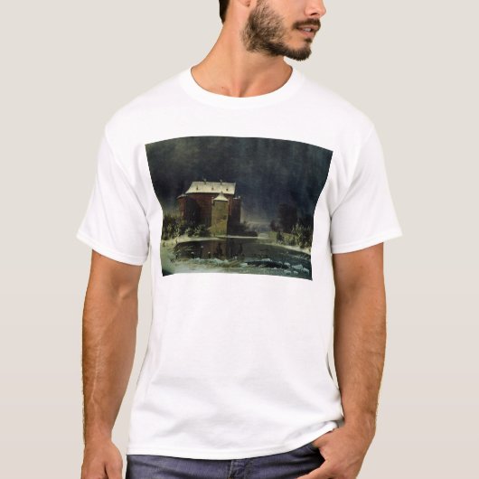 Spuk Haus im Schnee, 1848 T-Shirt (Vorderseite)