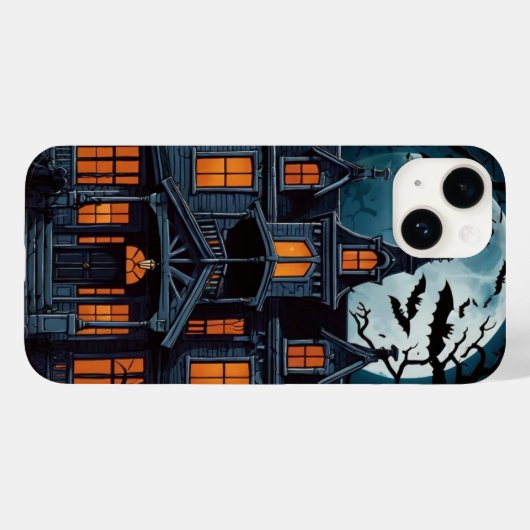 Spuk Haus mit Fledermäusen Case-Mate iPhone Hülle (Rückseite (Horizontal))