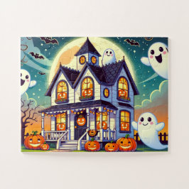Spuk Haus mit freundlichen Geistern Puzzle