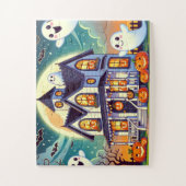 Spuk Haus mit freundlichen Geistern Puzzle (Vertikal)