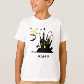 Spuk Haus Mit Monogramm T-Shirt (Vorderseite)