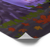 Spuk Haus mit Orbs Poster (Ecke)