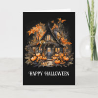Spuk Haus mit Pumpkins Halloween