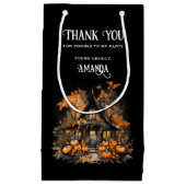 Spuk Haus mit Pumpkins Halloween Kleine Geschenktüte (Vorderseite)