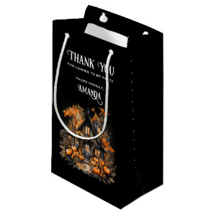 Spuk Haus mit Pumpkins Halloween Kleine Geschenktüte