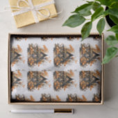 Spuk Haus mit Pumpkins Halloween-Muster Seidenpapier (Geschenk)