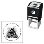 Spuk Haus mit Pumpkins Halloween Permastempel (Beispiel)