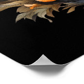 Spuk Haus mit Pumpkins Halloween Poster (Ecke)