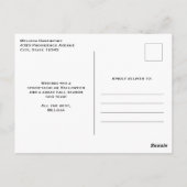 Spuk Haus mit Pumpkins Halloween Postkarte (Rückseite)