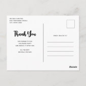 Spuk Haus mit Pumpkins Halloween Vielen Dank Postkarte (Rückseite)