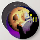 Spuk Haus, Mond und Geist Button (Vorne & Hinten)
