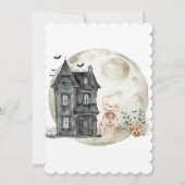 Spuk Haus Mummy and Friends Halloween-Party Einladung (Rückseite)