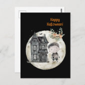 Spuk Haus Mummy and Friends Halloween-Party Postkarte (Vorne/Hinten)