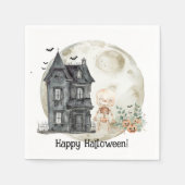 Spuk Haus Mummy and Friends Halloween-Party Serviette (Vorderseite)