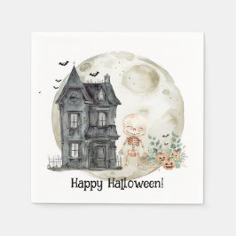 Spuk Haus Mummy and Friends Halloween-Party Serviette