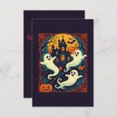 Spuk Haus - Orange Moon Nah Einladung (Vorne/Hinten)