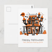 Spuk Haus Postkarte (Vorne/Hinten)