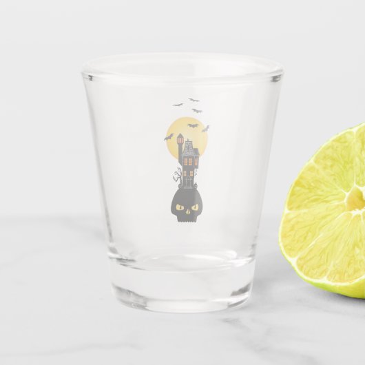 Spuk Haus Schnapsglas (Rückseite)