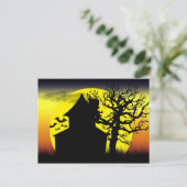 Spuk Haus-Sonnenuntergang-Postkarte Postkarte (Stehend Vorderseite)