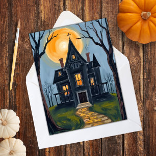 Spuk Haus Spooky Halloween Feiertagskarte